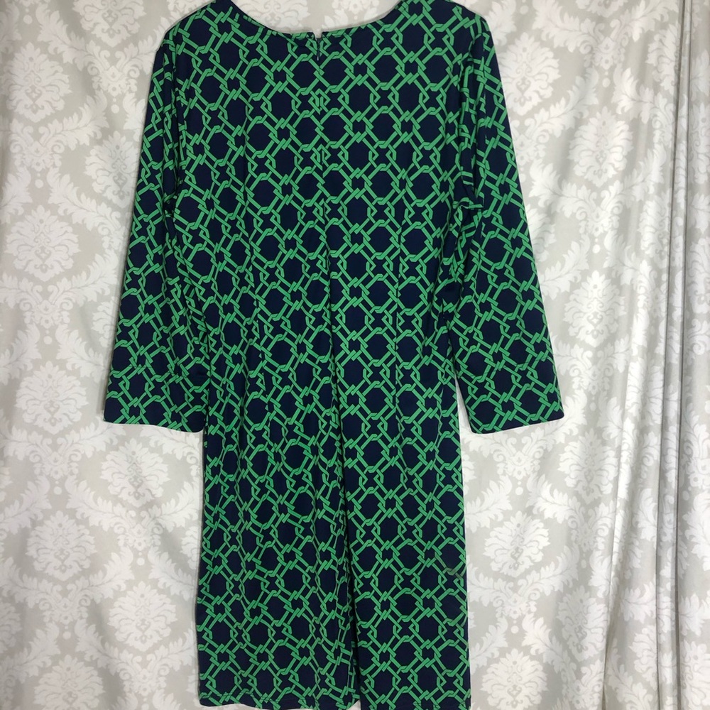 Julie Brown Geometric Print Dress L NWT